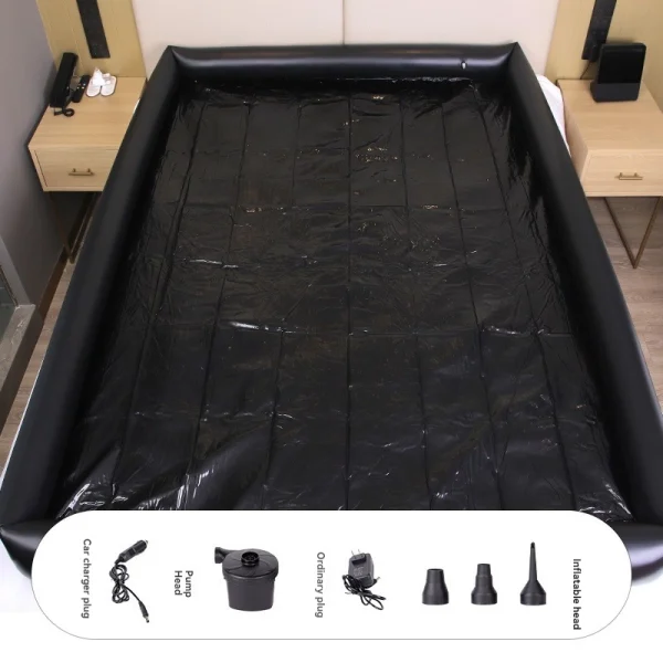Inflatable water bed sex foreplay：圖片 3