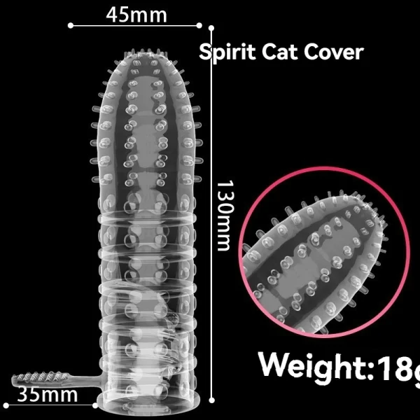 Wolf tooth penis cover for men：圖片 4
