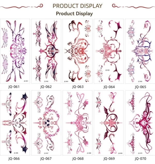 Waterproof Sexy Belly Tattoo Sticker：圖片 2