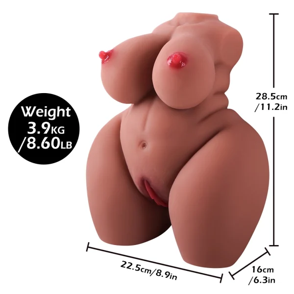【US Spot】Small fat woman (brown) Sex Doll Torso：圖片 3