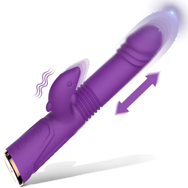 【 US Spot】Rich Telescopic Vibrator