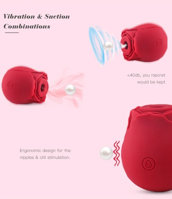 Nipple clitoris sucking vibrator massager, adult sex toys, female vibrator：圖片 4