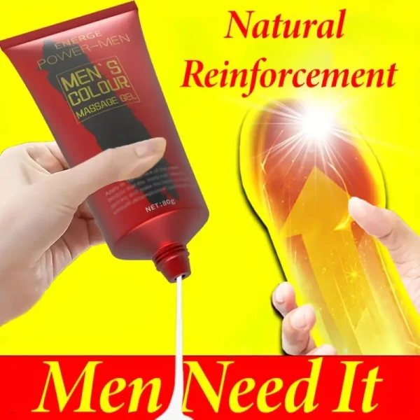Men's Massage Gel,High-quality cream for men and women - thickening and moisturizing body cream with natural ingredients, long-lasting moisturizing, suitable for couples, couple life, intimate care, elegant tube design, natural ingredients