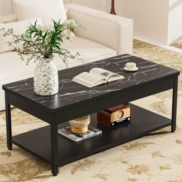 Heavy duty security coffee table with fingerprint lock and alarm function - double layer cabinet, hidden storage, stainless steel and hardwood structure - modern security center table for living room, home office, valuables, simple design, high quality workmanship, suitable for office professionals：圖片 6